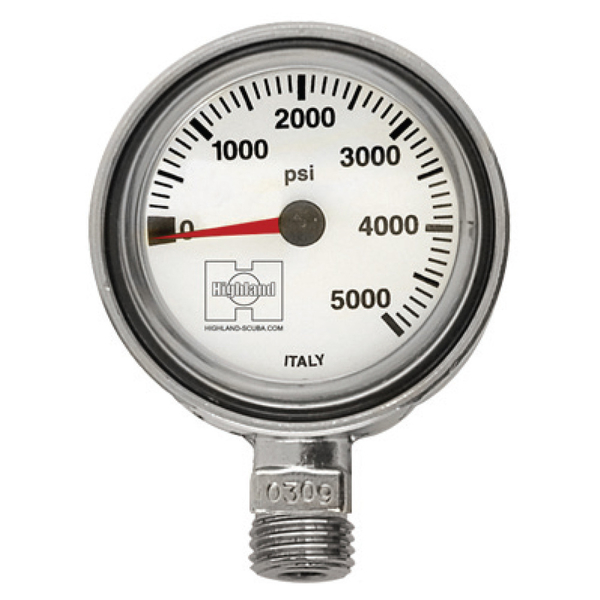 Highland Pressure Gauge for Bailout